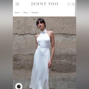 Jenny yoo Nicolette white dress in size 0